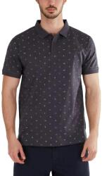 Fundango Incognito Pattern Poloshirt férfi galléros póló M fekete