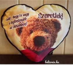  Nagy szív párna - Te vagy a legfontosabb - Szerelmes Ajándék - Valentin napi ajándék (P161)