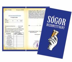  Bizonyítvány Sógor - Ajándék ötlet sógornak (BIZ106)