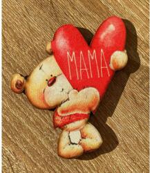  Forma Hűtőmágnes - Mama Maci - Ajándék Nagymamának (HMF035 26.01.29 rend)