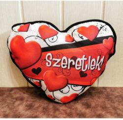  Nagy szív párna - Szeretlek - Szerelmes ajándék - Valentin napi ajándék (P159)