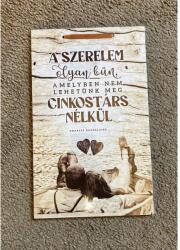  Dísztábla kicsi - A szerelem - Szerelmes ajándék - Valentin napi ajándék (4545)