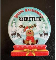  Karácsonyi hűtőmágnes Szeretlek - Ajándék ötlet karácsonyra (2560-7)