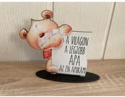  Talpas Tábla macis - A világon a legjobb Apa- Ajándék Apának - Apák napi ajándék (TTF030)