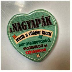 Kerámia hűtőmágnes -Nagyapák - Ajándék Nagyapának (2430-3)