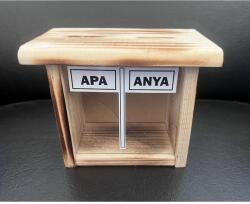  Vicces persely Apa Anya felirattal - Vicces ajándék (8819a)