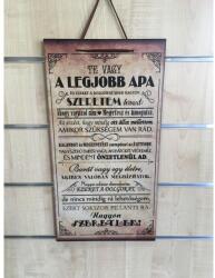  Dísztábla - Legjobb apa - Ajándék Apának - Ajándék Apák napjára (7001.00)