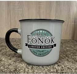 Retro Bögre - Apa a főnök - zöld - Ajándék Apánk - Apák napiajándék (RB016)