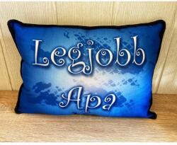  Téglalap párna - Legjobb Apa- Ajándék Apának - Apák napi ajándék (P009)