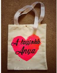  Vászontáska - A legjobb Anya felirattal - Anyák napi ajándék - Ajándék Anyának (2299-1)