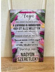 Dísztábla kicsi - Anya annyi mindent - Ajándék Anyának - Anyák napi ajándék (9894)