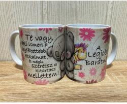 Bögre 3 dl - A legjobb barátnő - Valentin napi ajándékötlet (B357)