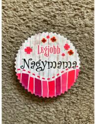  Hűtőmágnes - Legjobb Nagymama - Ajándék Nagymamának (120733-2)