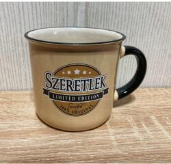 Retro Bögre 3 dl - Szeretlek - Valentin napi ajándék (RB058)