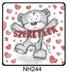 Hűtőmágnes - Szeretlek feliratos Nevlini - Szerelmes ajándék - Valentin napi ajándék (NH244)