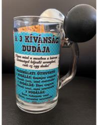  Dudás söröskorsó - A 3 kívánság dudája - Vicces ajándék férfiaknak (8366-1)