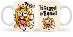  Vicces Bögre 3 dl - Jó Reggelt Te Bánat - Vicces Ajándékok kollégának, barátnőknek (B1139)