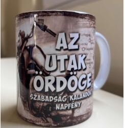 Bögre - Az utak ördöge - Ajándék ötlet motorosoknak (B328)