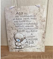  Dekor Falikép - Apa az aki - Ajándék Apának - Apák napi ajándék (PT014)