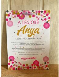 Tábla - Legjobb Anya - Ajándék Anyukáknak - Anyák napi ajándék (MTB26552)