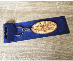  Kulcstartó - Gravírozott fa - A legjobb horgász - Ajándék horgászoknak (FKT023)