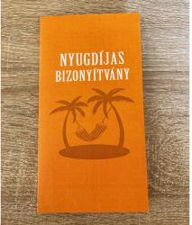 Bizonyítvány - Nyugdíjas - Ajándék ötlet nyugdíjasnak (BIZ021 26.06.02. rend)