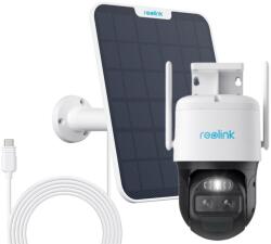 Reolink Camera supraveghere rotativa GSM 4G PTZ cu panou solar Reolink TrackMix LTE G770+SOLAR, 8 MP, 2.8 - 8 mm, lumina alba / IR 30 m, dual band, microfon si difuzor, acumulator 5100 mAh, slot card, zoom hi