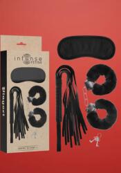 Intense - Fetish szett - bilincs, korbács, szemmaszk