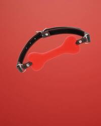 Fetish Addict - Csont alakú szájpecek (piros)