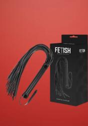 Fetish Submissive - Vegán bőr korbács (fekete)