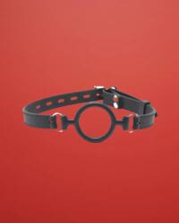 Fetish Addict Feish Addict - Szilikon szájpecek gyűrű (fekete)