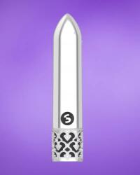 Royal Gems Glitz - Akkus mini vibrátor (ezüst)
