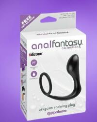 Pipedream Anal Fantasy - Análdildó péniszgyűrűvel (fekete)