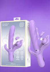 Engily Ross Bacall - Csiklóizgatós vibrátor toló, pulzáló és szívó funkcióval (lila)