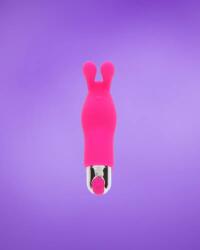 ToyJoy Bunny Pleaser - Akkus nyuszis ujj vibrátor (pink)