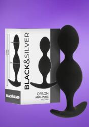 Black & Silver Black & Silver Orson - Golyós análdugó (fekete)