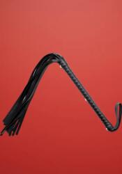 Ohmama - Korbács fonott nyéllel (fekete)