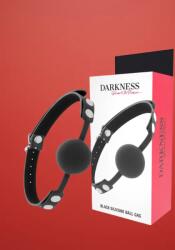 Darkness - Szájpecek szilikon labdával (fekete)