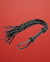 Fetish Addict - Fonott ostor (fekete)