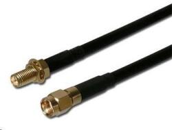  Extensie antenă coaxială WLAN SMA mamă inversă - SMA mamă inversă, 1m (AK ANT WLAN 1M C200)