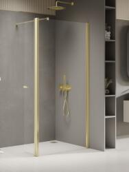 NEW TRENDY New Soleo Light Gold perete cabină de duș walk-in 80 cm auriu luciu/sticla transparentă K-1966 (K1966)