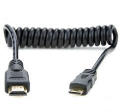 Atomos ATOMCAB008 30cm Mini HDMI - Full HDMI spirálkábel (ATOMCAB008)