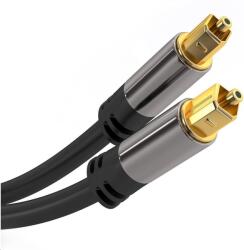 PremiumCord kábel Toslink M/M, 6mm, 3m, fekete, fekete (kjtos6-3)