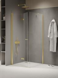 NEW TRENDY New Soleo Light Gold cabină de duș 110x80 cm dreptunghiular auriu luciu/sticlă transparentă K-1905 (K1905)
