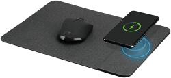 ISY 2V230129 Egérpad, vezeték nélküli töltőpaddal, 350x250x7 mm, szürke (IMP-5000-1) (IMP-5000-1)