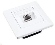 Solarix aljzat CAT6 STP 1 x RJ45 süllyesztett fehér SX9-1-6-STP-WH (23100098)
