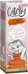 Catessy 14x90g Catessy Mousse tálcás csirkemáj nedves macskatáp