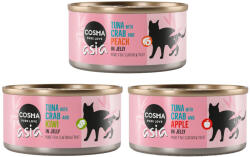 Cosma 6x170g Cosma Asia Fruit aszpikban nedves macskatáp vegyesen