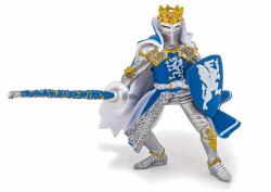 Papo Figurina Papo - Personaje medievale, Rege cu blazon dragon (Albastru) Figurina