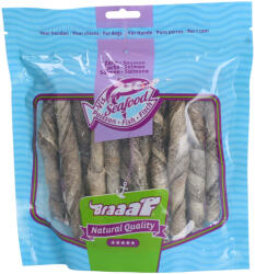 Braaaf 2x175g Braaf Roll Sticks lazacbőr kutyasnack, 12cm